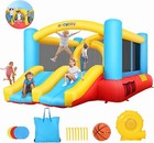 Inflatable Bounce House For Kids 13ftx10ft Bouncy Jumping Castle With 2 Slides   