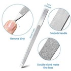 3pc Stainless Steel Diamond Nail File Set Double Sided Manicure Pedicure Tool