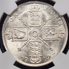 Silver 1919 Great Britain 2 Shillings Florin   Ngc Ms64 - Flashy Luster