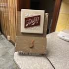 Vintage Schlitz Beer Sign Lighted Wall Clock Light Bar Advertising Mancave