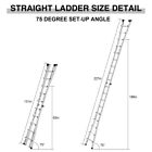 22 Ft Aluminum Adjustable Ladder Folding Extension Stepladder Multi-use Ladder