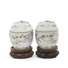 A Pair Of Chinese Famille Rose Lidded Bowls  Tongzhi Period  19th Century