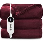 Electric Heated Blanket Flannel 9 Heat Levels Rapid Heating Machine Washable New