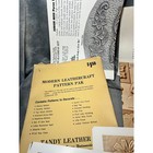 Vintage Tandy Leathercraft Pattern Pak Al Stohlman Leather Tooling Ephemera