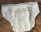 Single Vintage 90s White Plastic Baby Disposable Diaper Pamper Large Lg New 