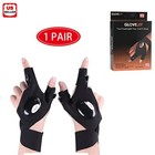 Pair Led Flashlight Gloves For Outdoor Fishing Camping Hiking Gloves