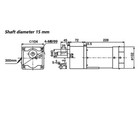 300w Electric Variable Adapter Motor Gear Box Adjust Speed Controller 15mm Shaft