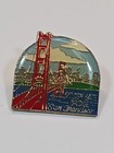 Golden Gate Bridge   City Skyline San Francisco California Souvenir Lapel Pin