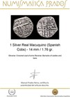 1 Silver Real Macuquino  spanish Cobs  - 14 Mm   1 76 Gr 