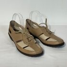 Milano Shoes Brown White Women s Size 41 Leather Tie Up Suave Air Function