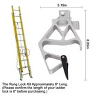 Werner Aluminum Extension Ladder Rung Lock Kit 24-28-32ft  Model 28-11