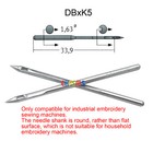 100 Organ Dbxk5 Ball Point Needle Fit Tajima Barudan Swf Industrial Embroidery