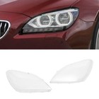 For Bmw 6 Series 2010-2015 Headlamp Lens Cover Left   Right Headlight Shade 