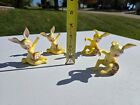 Lot Of 4 Vintage Holt Howard Pixieware Easter Bunny Candleholder Mcm Kitsch Read