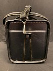 Vintage Black Camera Carry Shoulder Messenger Bag Case Red Interior Rare Key