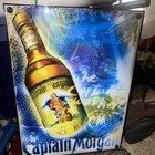 Captain Morgan Rum Lighted Sign Light Up Box 18 5  Bar Pub Mancave Garage Decor