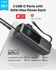 Anker Laptop Power Bank  25k  165w  Built-in And Retractable Cables  New Sealed