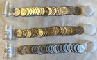 Huge 3 Roll Lot  30 Face Canada Silver 50c 80  Silver Half Dollar Bullion Coin