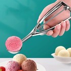 3pcs Cookie Scoop Set Stainless Steel Ice Cream Scooper Trigger Release Baking