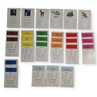 2009 Monopoly Disney Edition Replacement Parts Pieces  28 Property Deed Cards 