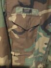 Vintage Usgi Military Army M65 Woodland Camo Field Jacket Golden Mfg   Med Short