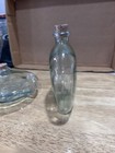 2 Flat Shape Glass Bottle With Cork Unique Shapes