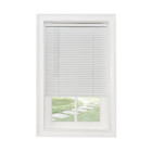 Window Mini Blinds 1-inch Light Filtering White Multiple Sizes