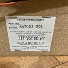 Vintage Leslie Tremolo Unit Part No  647002-001  8 Ohm Speaker 