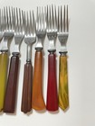 15 Bakelite Utensils 1930s 40s Vintage Assorted Marbled Handle Forks