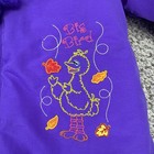 Vintage Sesame Street Big Bird Toddler Size 2t Fleece Pea Coat Jacket Purple Y2k
