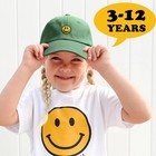 Sonmony Smile Face Toddler Baseball Cap Boy Hats One Size  Green