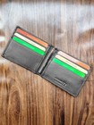 Slim Black Bifold Wallet For Men     Money Clip  Credit Card   Id Holder