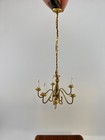 Vintage Dollhouse Solid Brass Miniature Light Up Chandelier Handmade Nos It Worx
