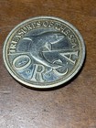 Rare 1994 Principality Of Sealand 1 2 Dollar Proof Orca Whale Crown   no Silver 