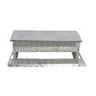 11 Lb Automatic Chook Chicken Feeder Poultry Auto Treadle Embossed Aluminum Coop