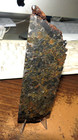 198 Gm Sericho Pallasite Meteorite Slab From Kenya Stand Olivine   43 