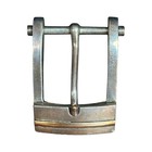 Vintage Sterling Silver   14k Yellow Gold Ranger Belt Buckle 4-piece Set