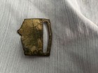 Civil War Officers Belt Sword Belt Plate Shrapnel Damaged