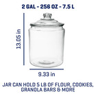   Heritage Hill Glass Jar With Lid  2 Gallon