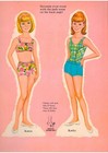 Vintage Uncut 1965 Pretty Belles Paper Dolls rare  1 Top Reproduction  1 Seller