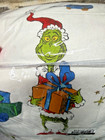Pottery Barn Kids Dr Seuss Grinch   Max Flannel Full   Queen Duvet Christmas New