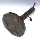 Signed Iron Spiral  courting  Candlestick Circa 18th Century