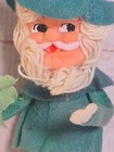 Vintage Felt Elf Leprechaun 4 Leaf Clover Pixie St  Patrick s Day Ornament Japan