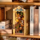 Rolife 3d Wooden Book Nook Kit Diy Miniature House Book Nook Model Led Bookshelf