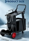 Welding Cart With 4 Drawers  Heavy Duty Welder Cart  rolling Metal Utility Cart