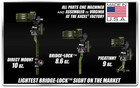 Axcel Driver Plus Bridgelock Slider Sight W avx-41 Single Pin   010  Rh Black