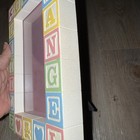Gods Little Angel Picture Frame Nursery Alphabet Blocks Pastel Colors Usa Made
