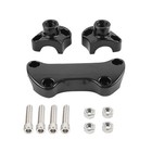 2  Handlebar Riser   Top Clamp For Harley Dyna Softail Sportster Street Bob