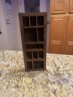 Vintage Primitive Miniatures Display Tray Folk Art Made With Cheese Box Shelves