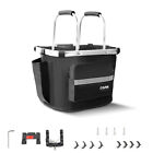 Dog Bike Basket Folding Bicycle Carrier Detachable Front Basket For Small Pet Us